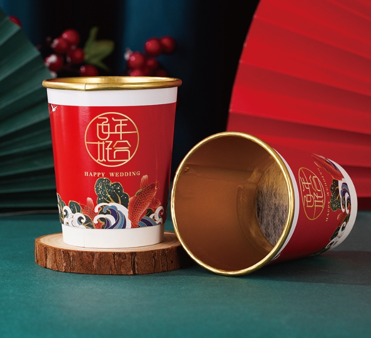 天津金箔隐茶杯定制