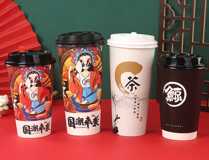 天津22盎司奶茶杯定做